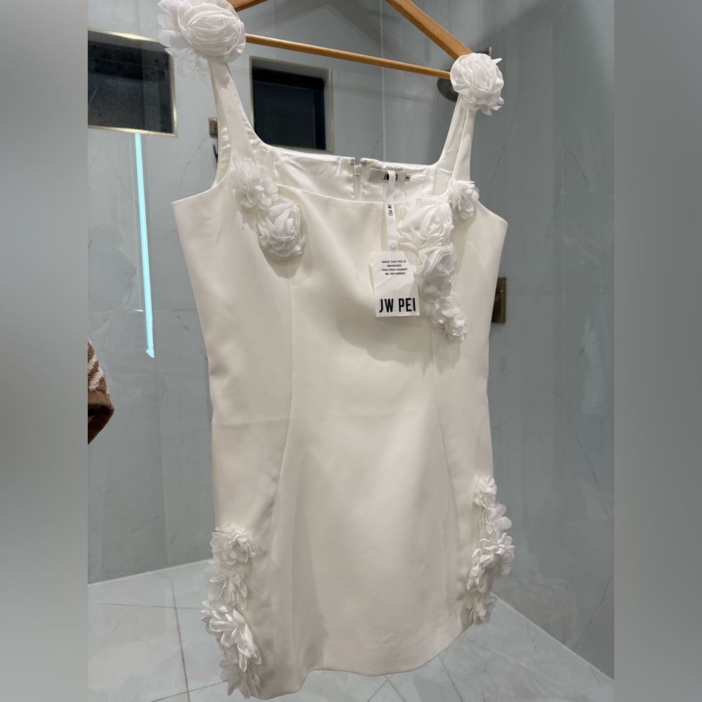 JW PEI Ivory Dress with Floral Details